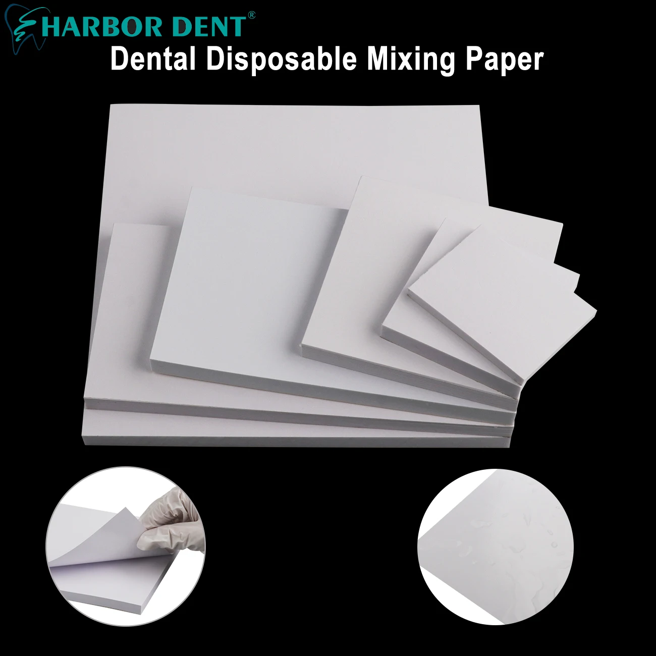 50Sheets/Pack Dental Disposable Mixing Paper Denture Laboratory Dentistry Tools Cement Powder Pad Dentist Material