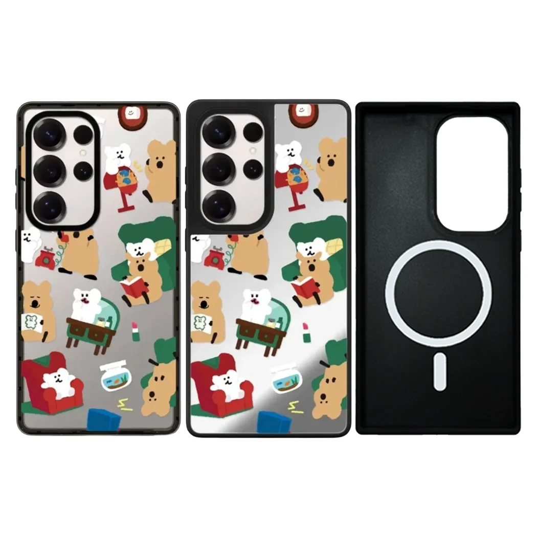 

5120429 Mirror / Acrylic Magnetic Case: Compatible With Samsung Galaxy S23 U S24U S25 Ultra S25+ Plus Shell