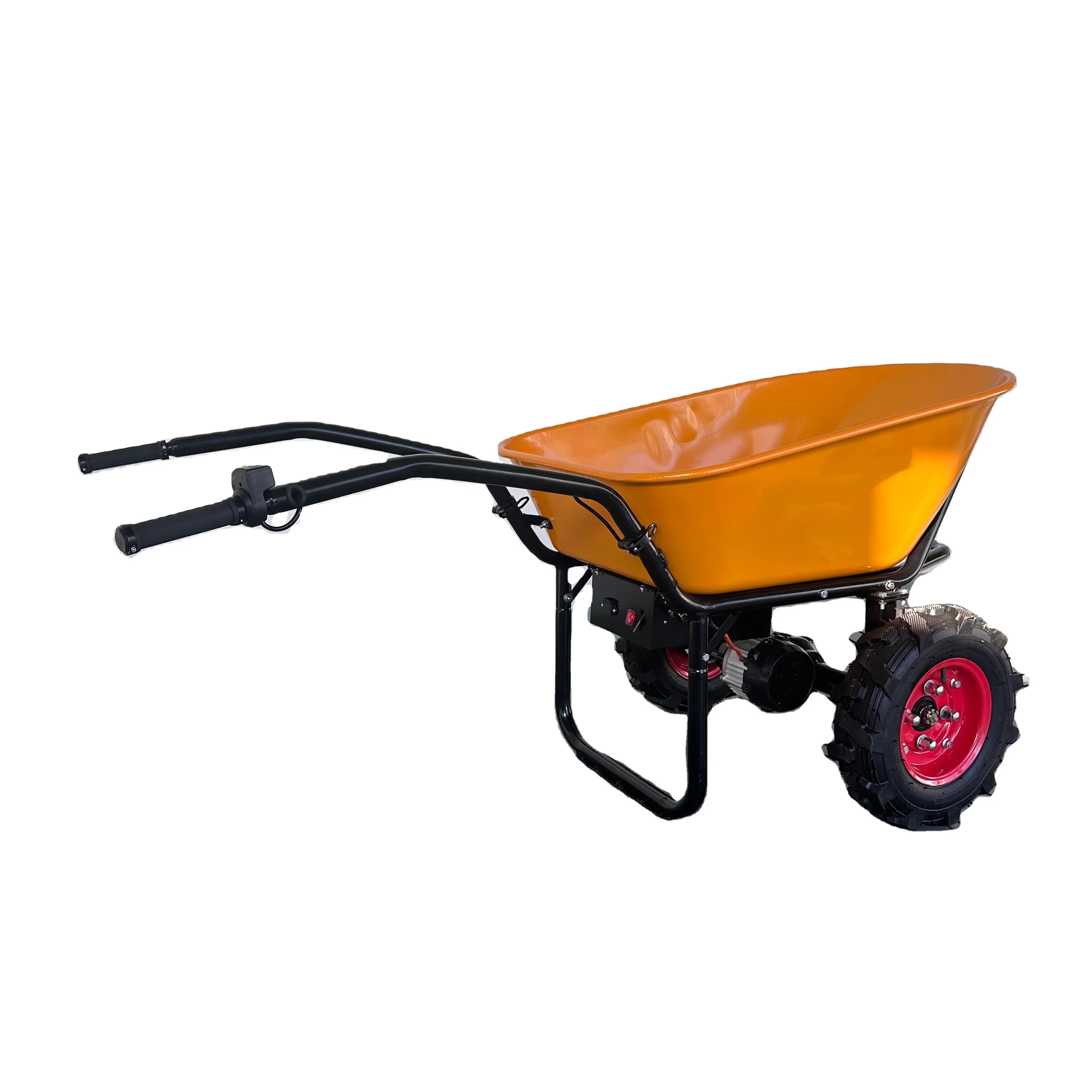 Wheelbarrow Electric Powered  Cart 500W Battery Driven  Heavy Duty 260kg 570lbs