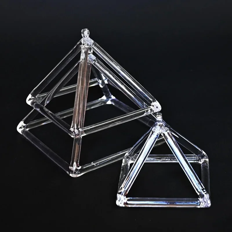 Quartz Crystal Singing Bowl Sound Therapy Pyramid Yoga Meditation Professional Transparent Tibetan Bowl Percussion Instruments