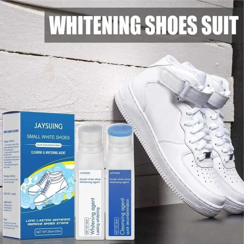 White Shoe Cleaning Kit Mousse Foam Whitening Cleansing Gel Water Repellents And Protector For Sneakers Trainer Leather Shoes