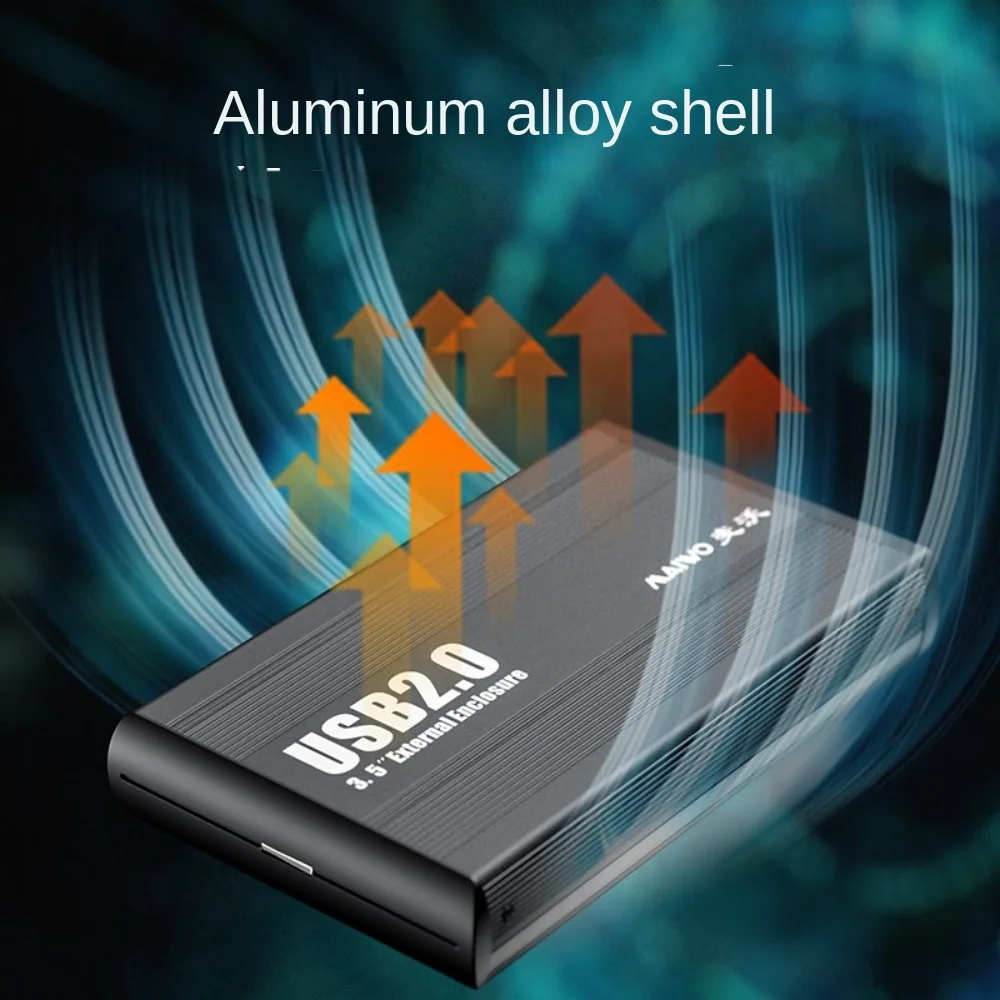 Custodia per HDD MAIWO Adattatore da IDE a USB 2.0 da 3,5 pollici Custodia per disco rigido esterno per disco SSD da 3,5"