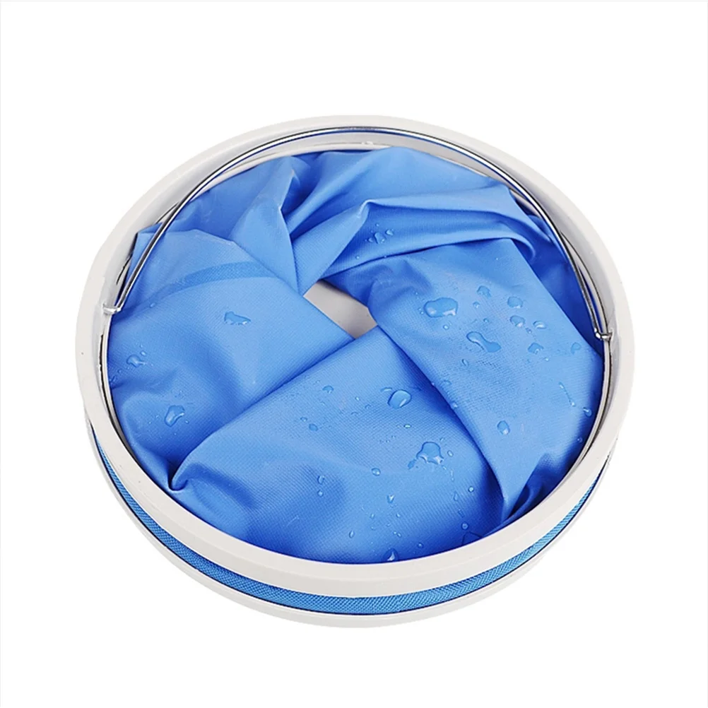 المحمولة في الهواء الطلق دلو 9L طوي مقاوم للماء التخييم المشي لمسافات طويلة الصيد حوض السفر حوض قابل للطي لتخزين الجليد الرمال #2