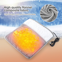 Electric Heating Pad Foot Warmer Soft Plush Thermal Blanket Foot Warming Mat Washable Household Office Heating Mat Health Care