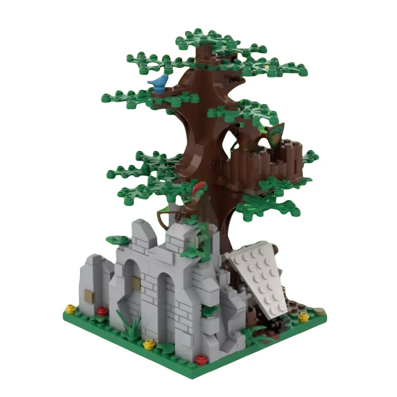 

MOC Medieval Forest Watchtower Building Model - Small Part Assembly Toy Building Blocks 378 Pieces - Suitable for All Enthusiast