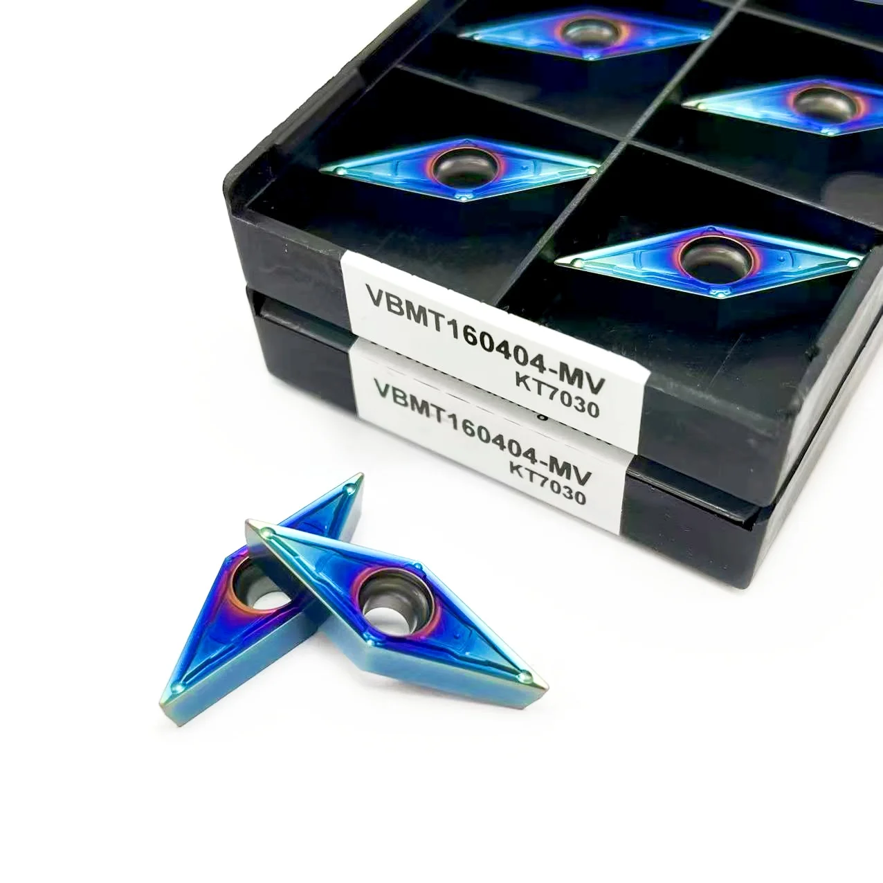 CNC-Drehmeißel VBMT110304-MV VBMT110308-MV VBMT160404-MV VBMT60408-MV Nano Blue für hochharten Edelstahl und gehärtete Werkstücke – Detail 2