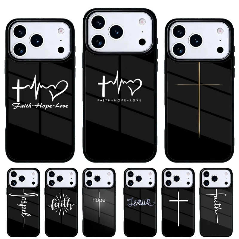 Funda iPhone con diseño religioso Jesús – Compatible 11-17 Pro Max