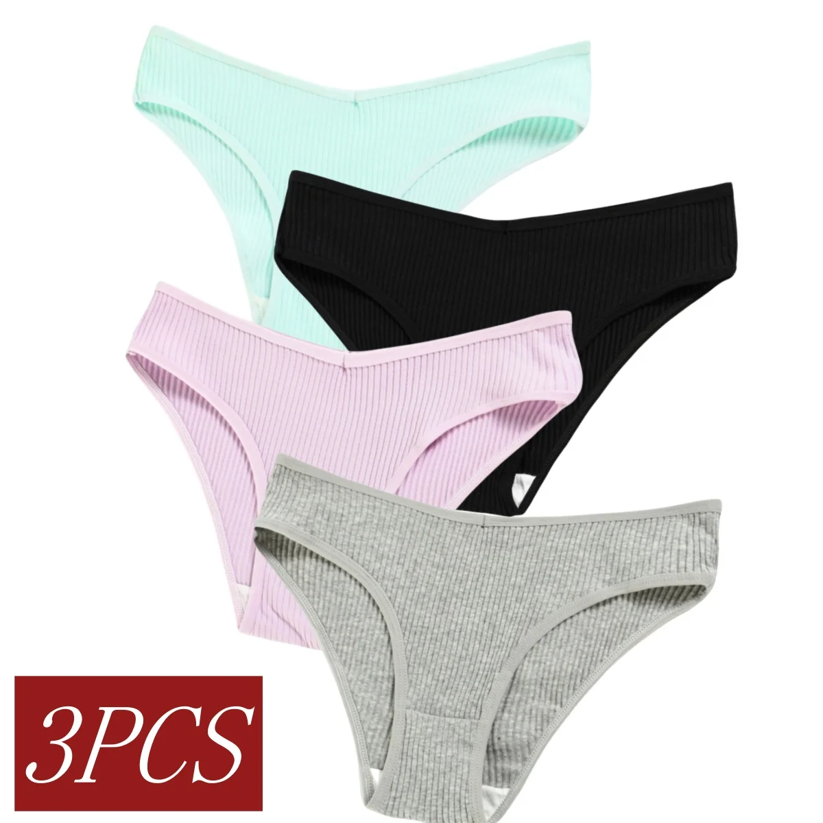 

3PCS/Set Cotton Panties Female Underpants Sexy Panties For Women Seamless Underwear Girls Panty Lingerie Breathable Briefs M-2XL