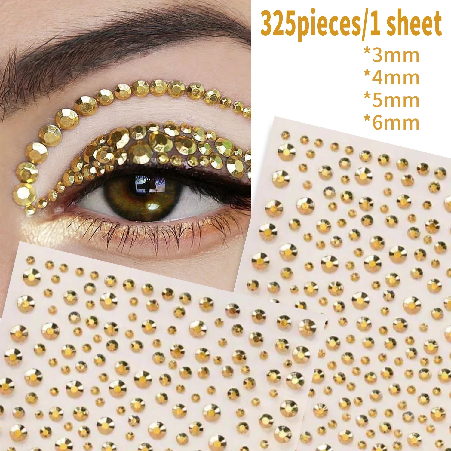 325 pièces/feuille Autocollant - Beauty Gems Makeup avis et prix