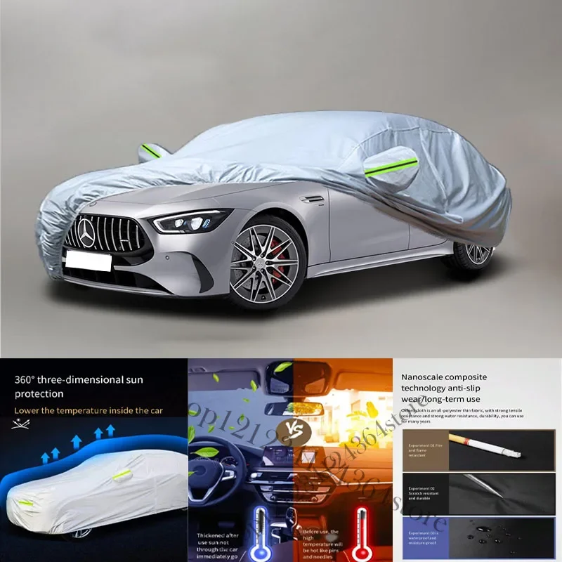 

For Mercedes Benz AMG GT Auto Anti snow Anti dust Anti-uv Anti peeling paint And Anti Rainwater 210t car cover Car cover