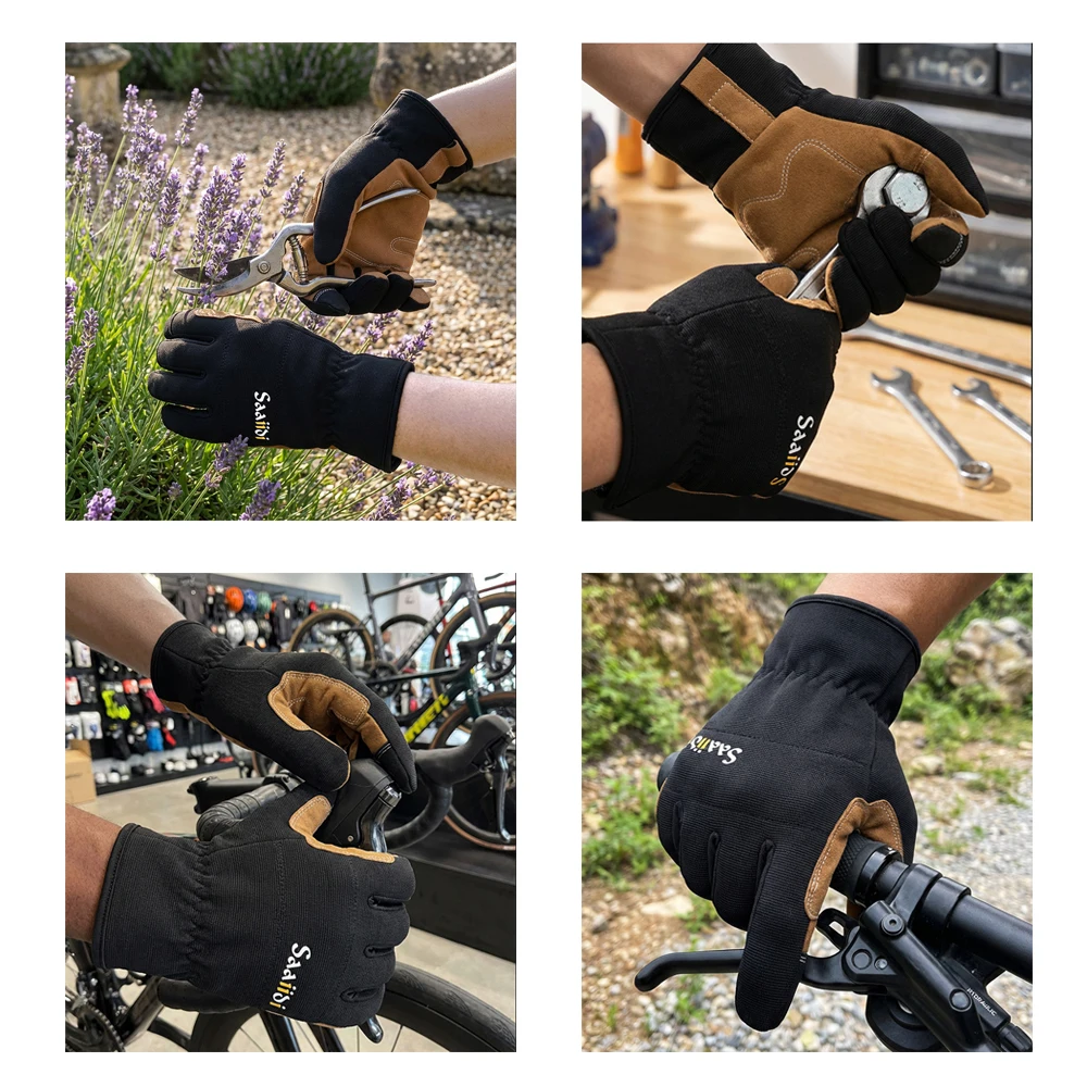 Gardening Work Gloves Unisex Anti-Slip Durable Touchscreen Protective for Men and Women Hiking Cycling Camping Outdoor Sports
