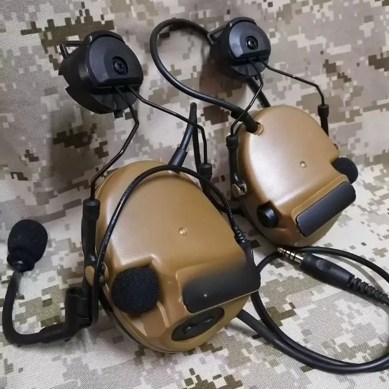 Noise cancelling headphones with curved rack pickup