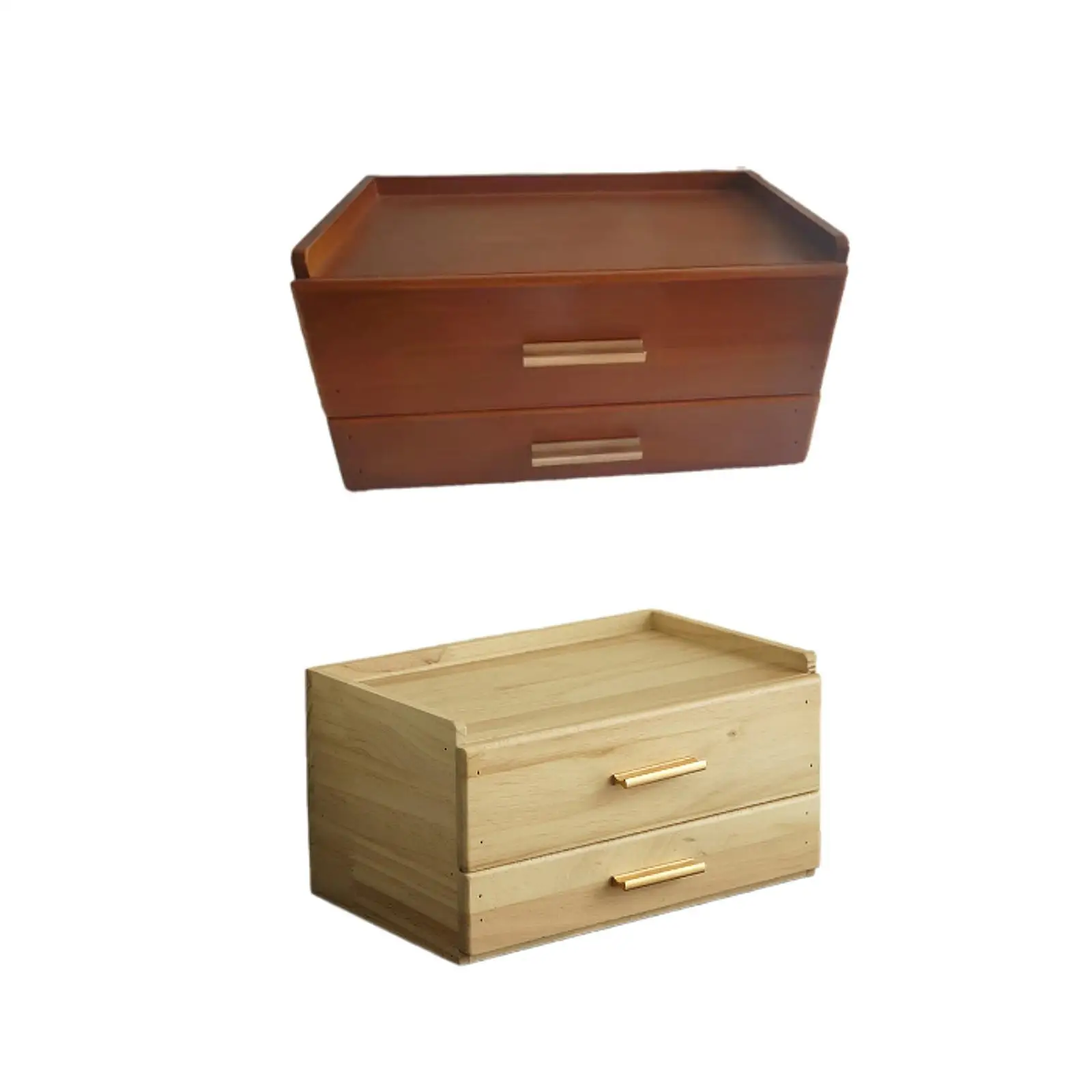 

Capsule Drawer Desktop Storage Box Double Tier Sturdy Countertop Organizer