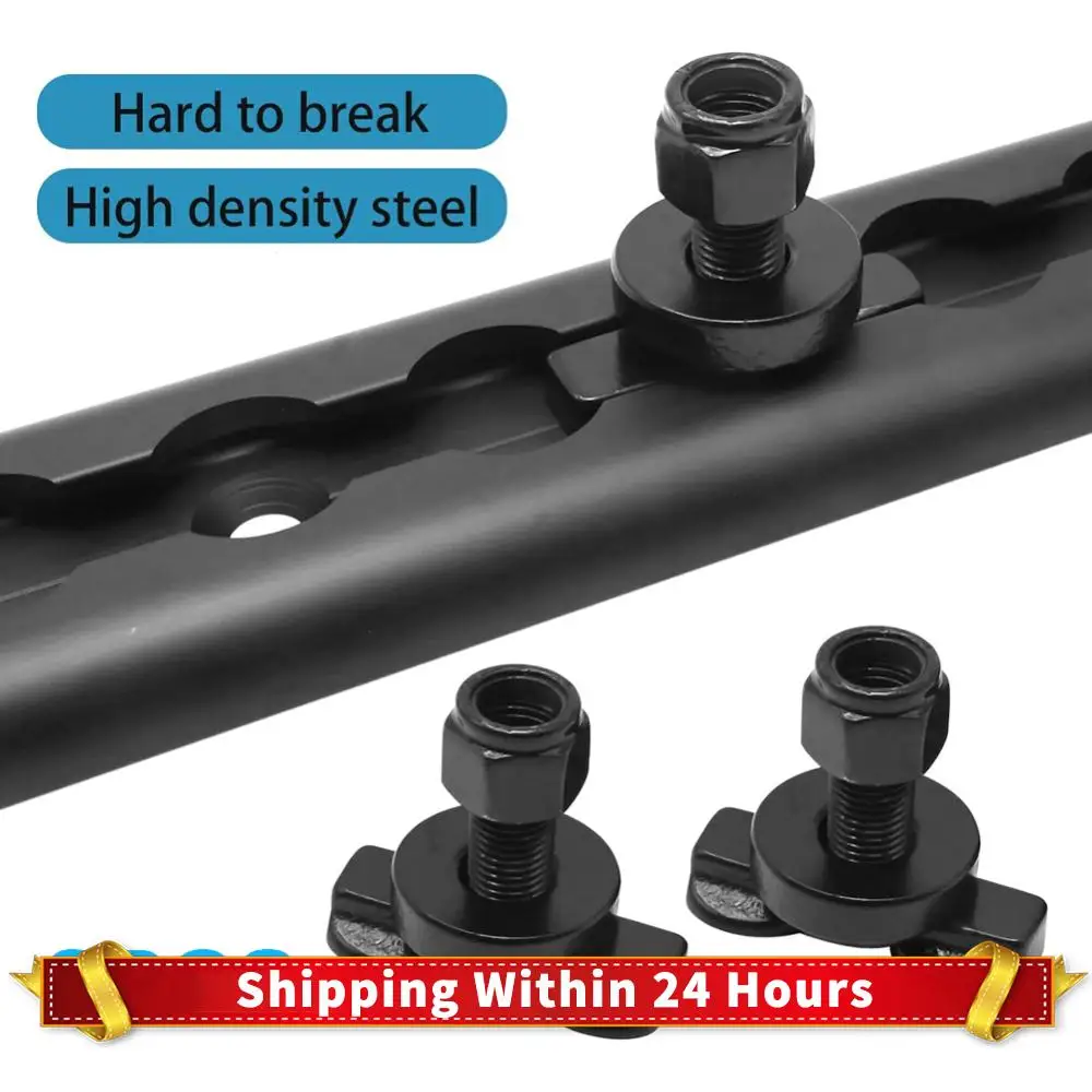 

8Pcs Threaded Stud Nut Fitting Tie Down Used with L Track Rail Hook Tie Down Rope Anchor Point Steel for Truck Bed Pickup RV ATV