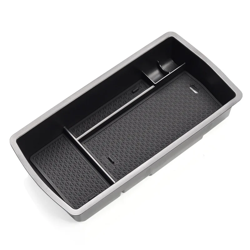 

For Peugeot 3008 4008 5008 2017 - 2023 GT Central Console Armrest Storage Box Stowing Tidying Car Accessories Black ABS