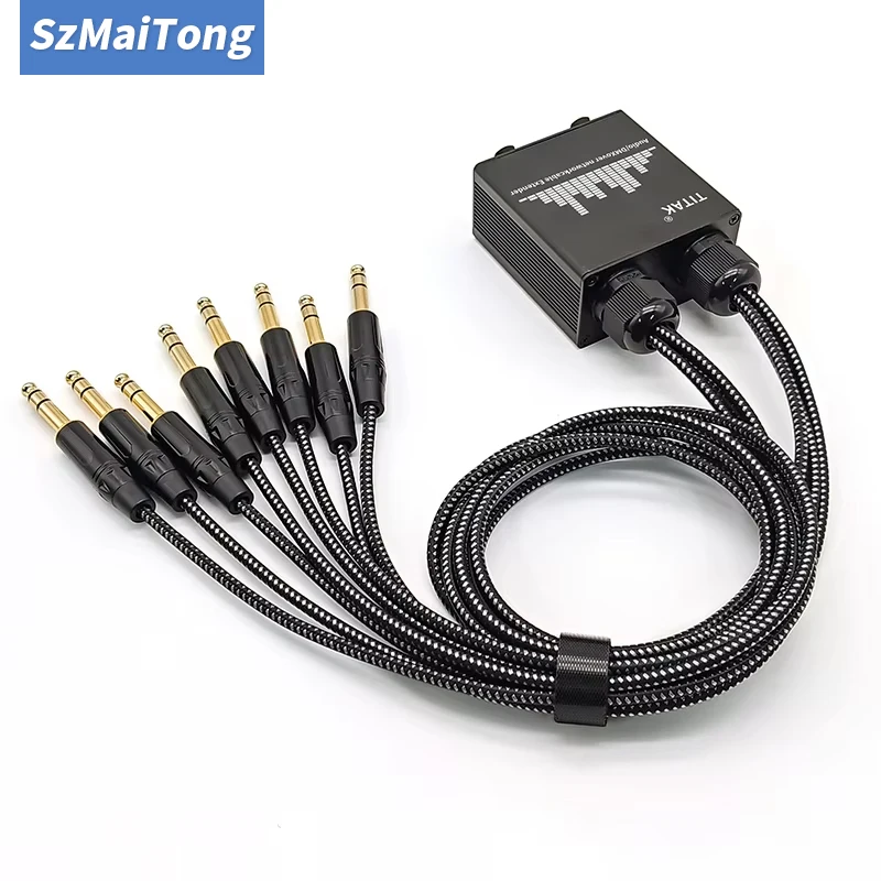 8 Channel Multi Network XLR Cable Extender New Metal Housing for Live Stage Sound Lighting RJ45 Audio Extender Audio Gear