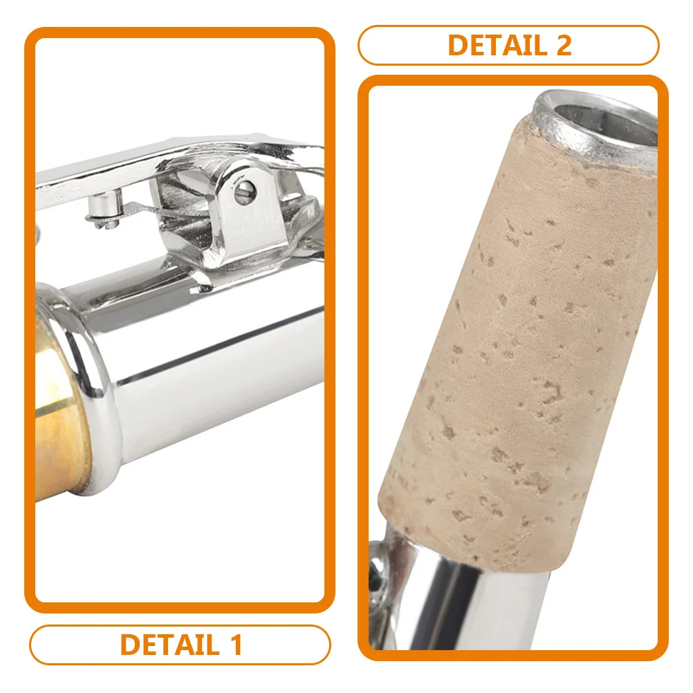 

2pcs Saxophone Straight Neck Bend Suit Mouthpiece Smooth Brass Cork Accessories Durable Replacement Supplies for Soprano