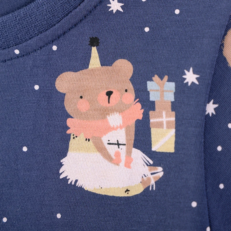 TUONXYE Kleidung für Neugeborene Mädchen Netzkleid Tier Bär und Hase Kinderkleider für Mädchen Partykleider – Detail 7