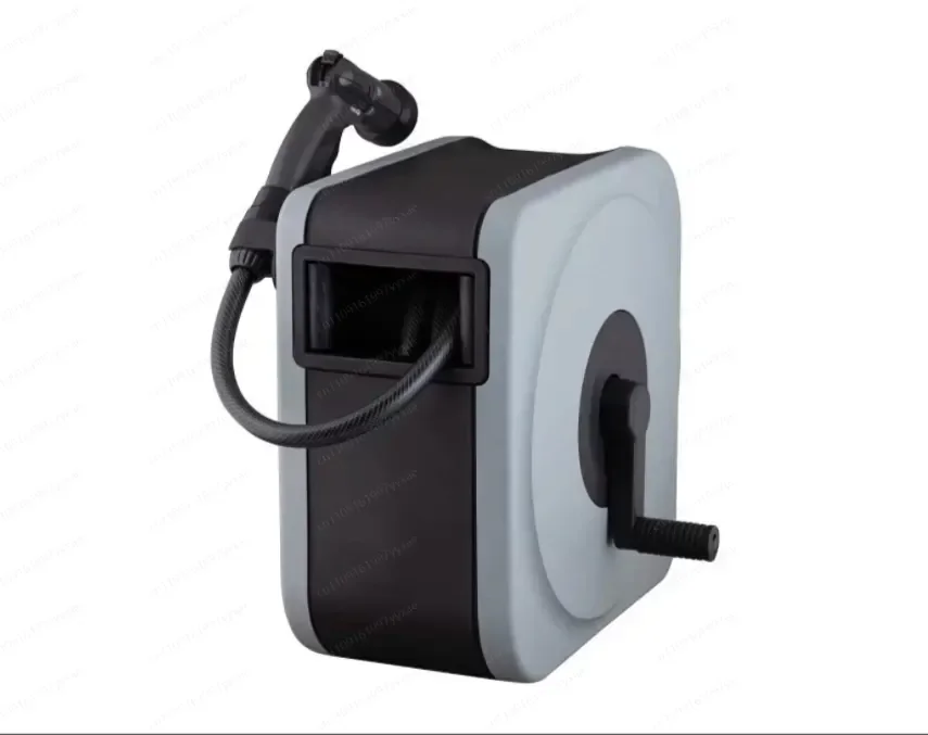 Lightweight Garden Hose Reel Cart Retractable Hose for Outdoor Watering & Car Washing Space-Saving Storage