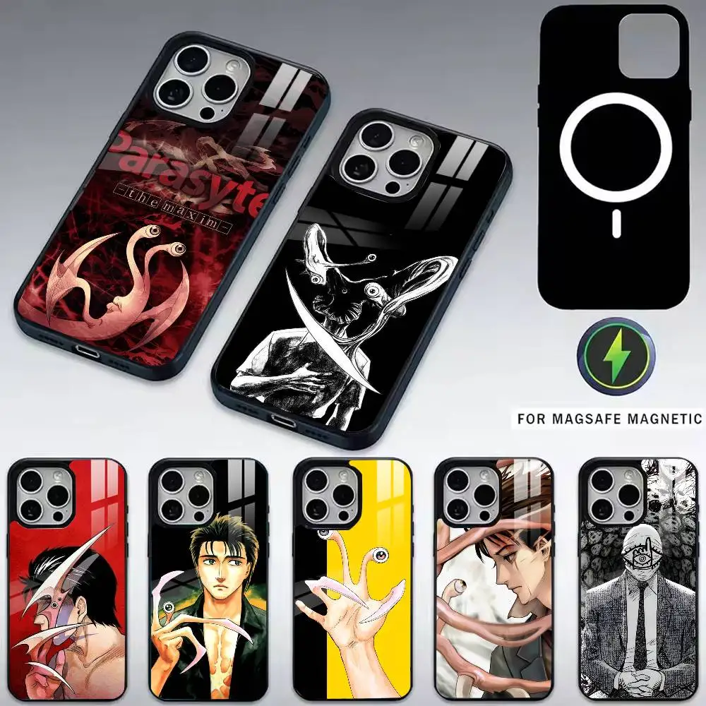 Anime p-Parasyte-e Phone Case For iPhone17,16,15,14,13,12,11 Plus,Pro Magnetic with Magsafe Wireless Charging
