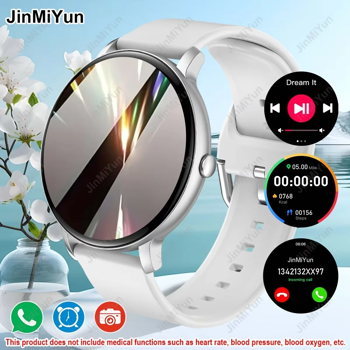New Men'S Women'S Smart Watch, 1.5-Inch HD Screen, Smart Call Watch, Answering And Making Calls,