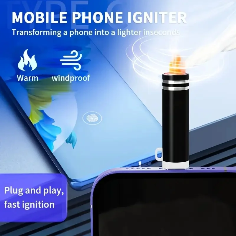 3.5cm Mini Type-C car plug Battery-Free, Liquid-Free, Gas-Free. Convenient to carry, not compatible with Samsung mobile phon
