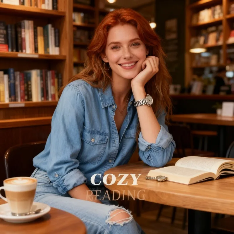 

Bestseller Womens Denim Shirt Button Down Collar Office Casual Top Quality Cotton Shirt