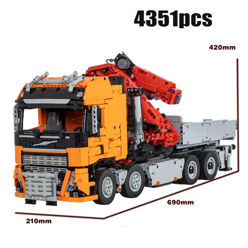 

City Transporter MOC-118230 Electric Crane 4351 Parts Building Block Model Splicing Educational Puzzle Gift