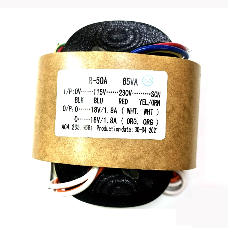 BAHOD 65 Вт двойной силовой трансформатор типа 18 В R для усилителя HIFI аудио аксессуары