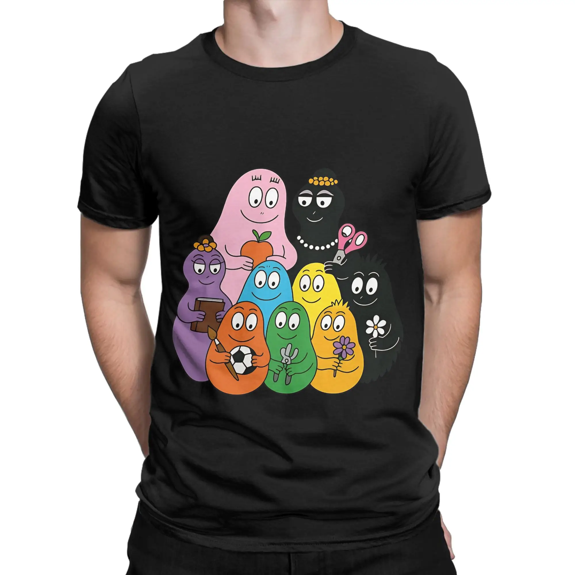 Bubble Family Adventures  Journal Notebook Postcard Funny Graphic 100% Cotton T-Shirt bBarba Tees Tops For Men