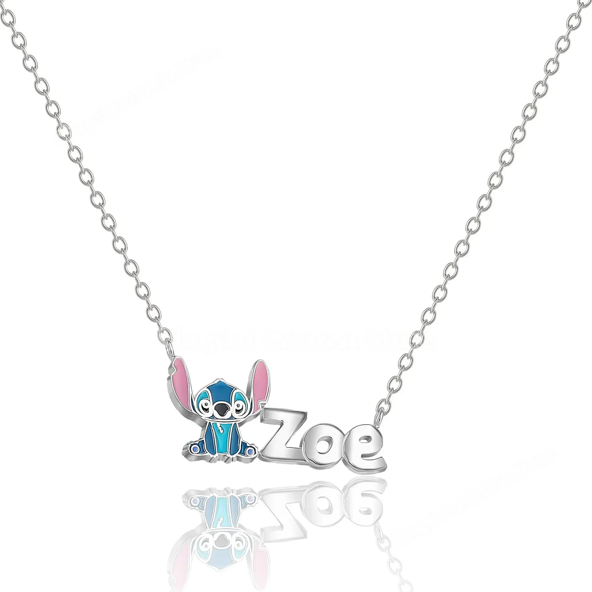 

Disney Stitch Zoe Ladies Necklace Exquisite Pendant for Women Birthday Kawaii Stich Long Chain Jewels Charms Accessories Gift