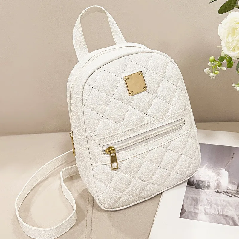 

Lychee Pattern Diamond Backpack 2025 New Southeast Asian Small Backpack New Style Backpack for Women