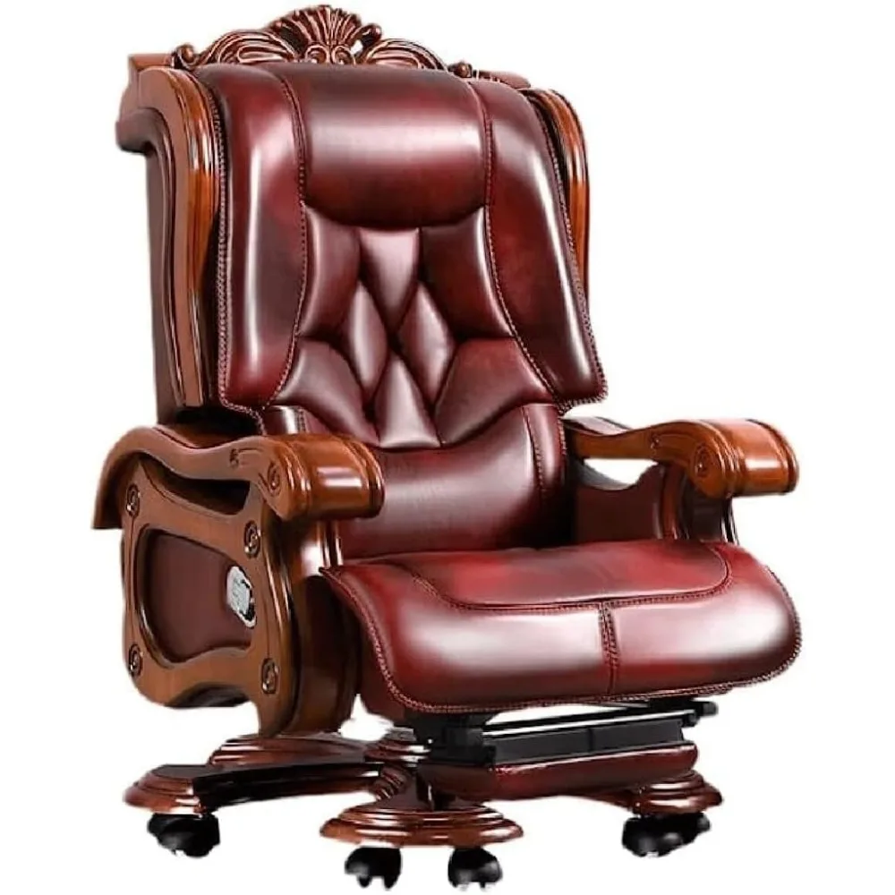 Cadeira de couro reclinável Big Manager Big Shift Chair Home Office