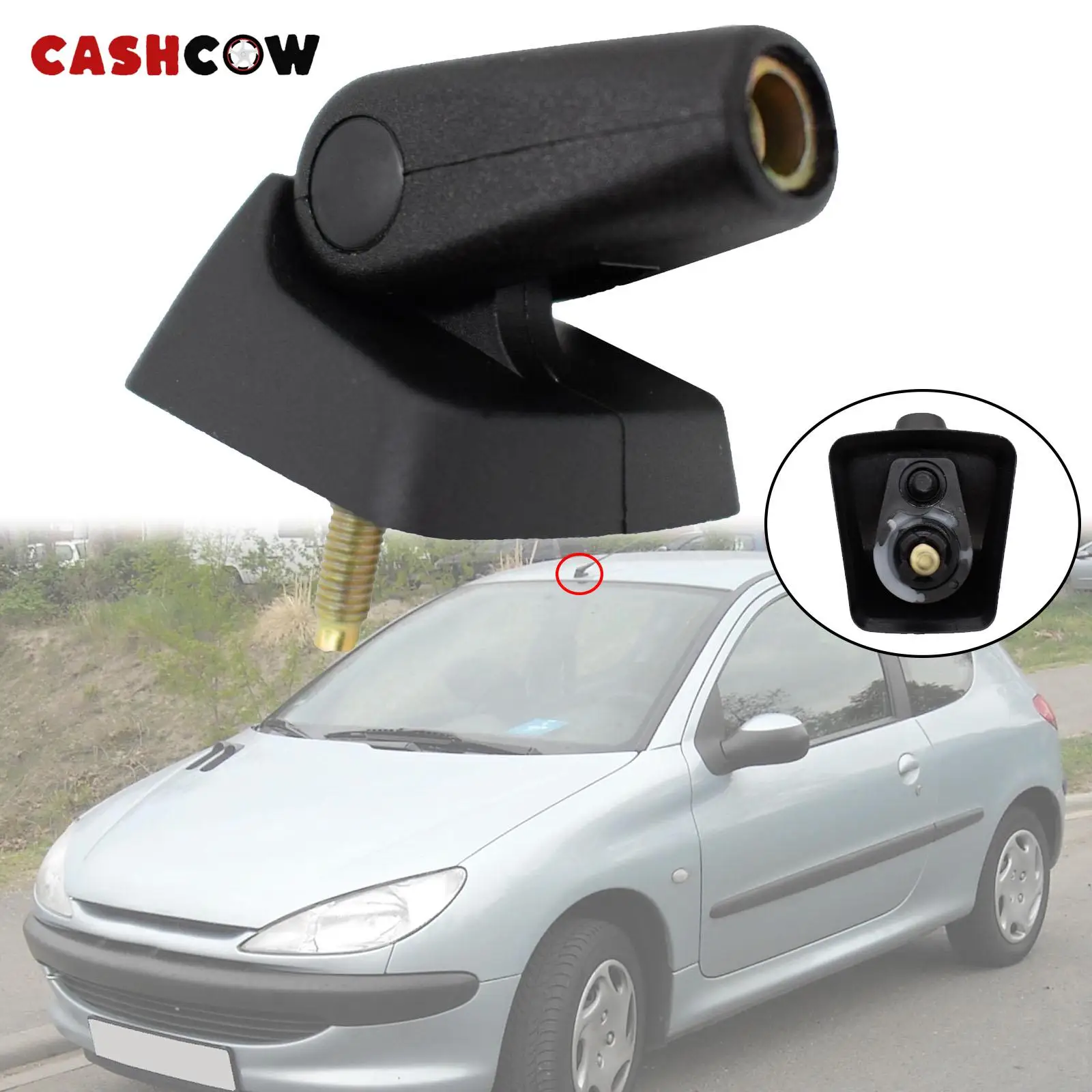 CASHCOW Roof Aerial Antenna Rubber Mount Base For Peugeot 106 206 306 406 806 For Citroen AX BX C15 Berlingo Xsara Accessories