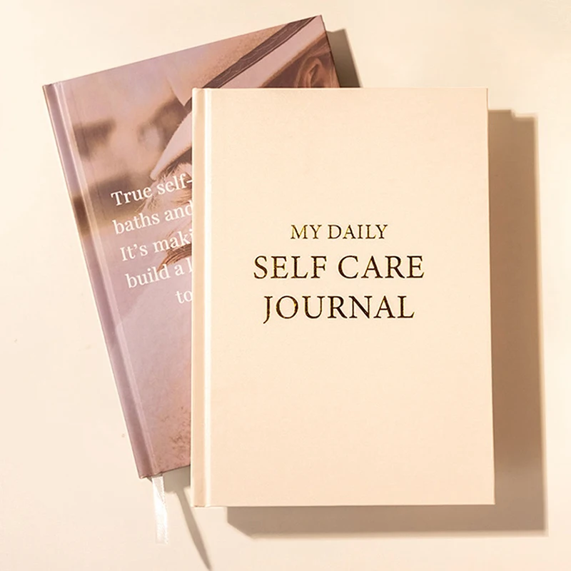 A5 Notebook Fabric Book Planner A Daily Diary For Women With Guided Self Refl Self-Care Journal Book Gratitude Journal Happiness