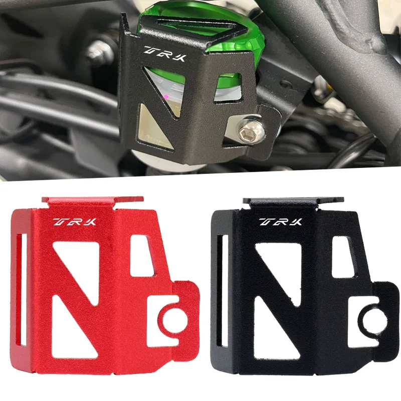 

Motorcycle Rear Brake Pump Fluid Tank Oil Cup Reservoir Guard Cover For Benelli TRK502X TRK 502 X 502X