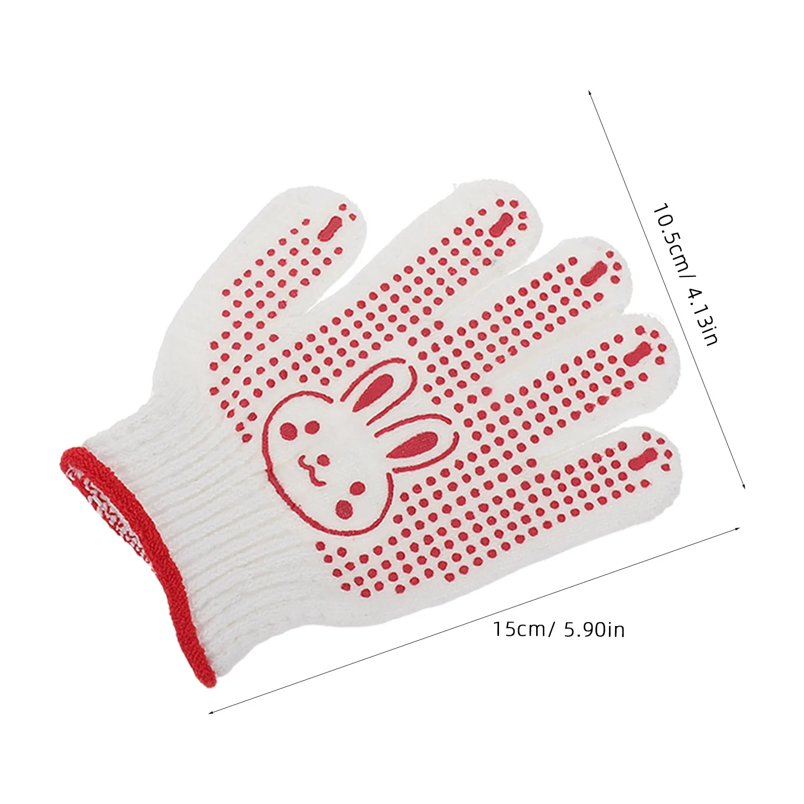 6Pairs Protective Gardening Gloves Dotted Anti-Slip Palms Sized Work Gloves for Outdoor Activities Crafts School