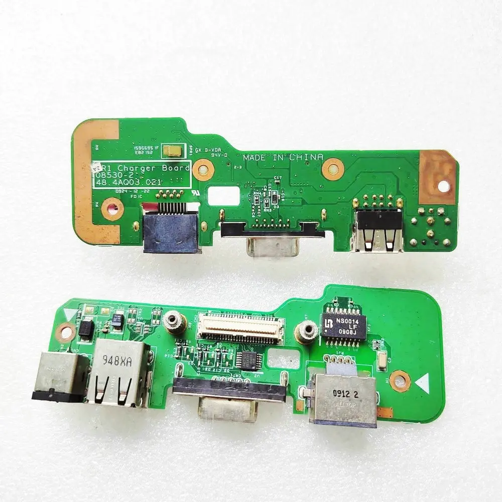 

08530-2 For Dell Inspiron 1545 1546 DC Power Board replacement LAN & USB & VGA & Charger Board 48.4AQ03.011 48.4AQ03.021 08530-1