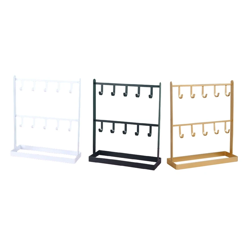 B-M Earring Display Stand Metal Jewelry Rack Jewelry Storage Rack Earring Holder Ornament Jewelry Shelf