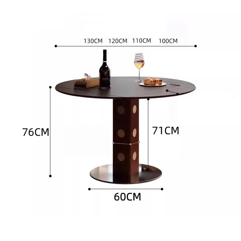 Extendable Luxury Dining Tables Unique Tall Legs Retro Glamour Dining Tables Elegant Nordic Mesas Extensibles Furniture For Home