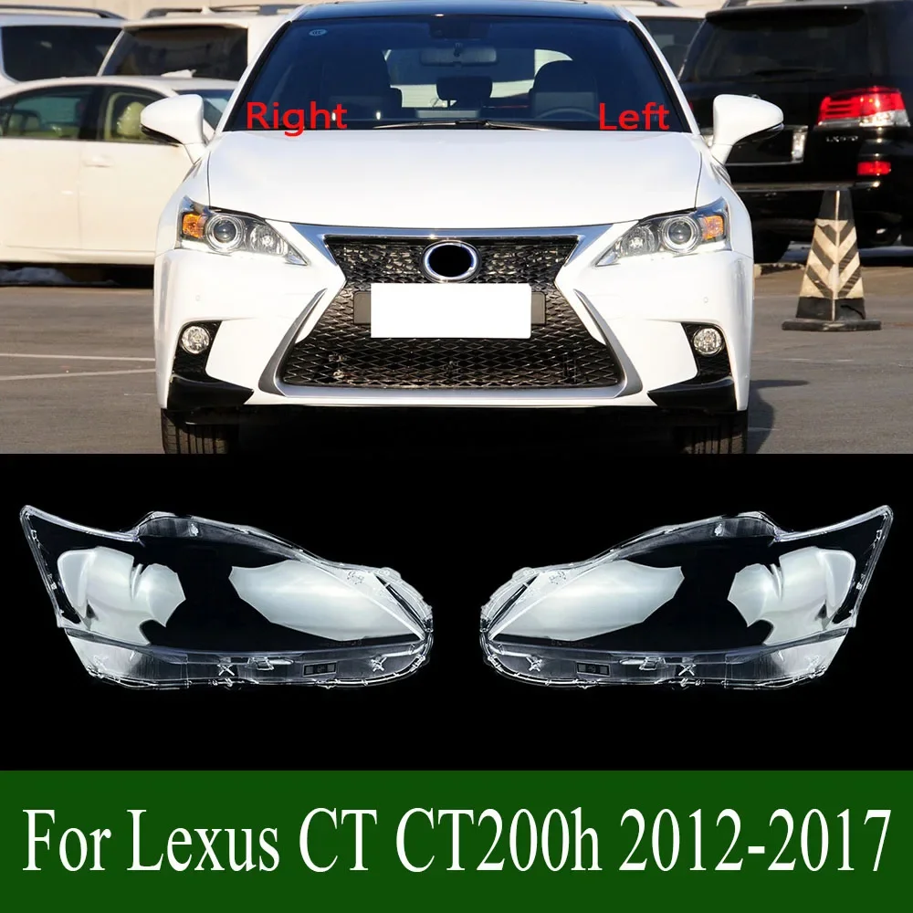 

For Lexus CT CT200h 2012-2017 Car Accessories Transparent Lampshade Headlamp Cover Lamp Shade Headlight Shell Lens Plexiglass