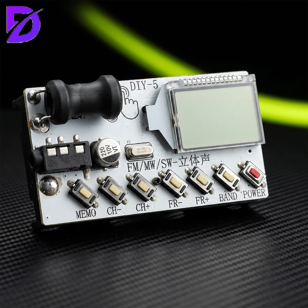 FM SW MW Radio Portable Multi Band Receiver Low Power Headphone Radio Module for Outdoor Travel