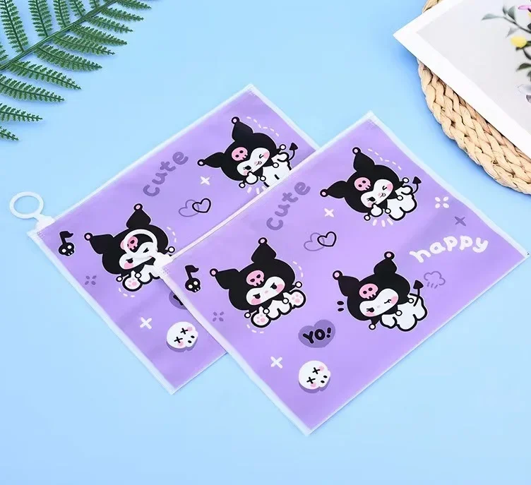 

New Sanrio Kuromi Mymelody Cinnamoroll PVC Clear Waterproof Pen Pencil Bag Stationery Storage Case Box School Office Supply Gift