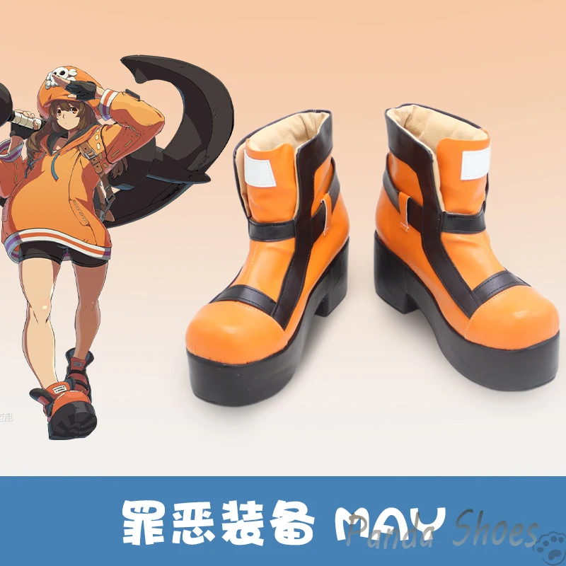 

Game Guilty Gear May Cosplay Shoes Anime Cos Comic Cosplay Costume Prop Shoes for Con Halloween Party