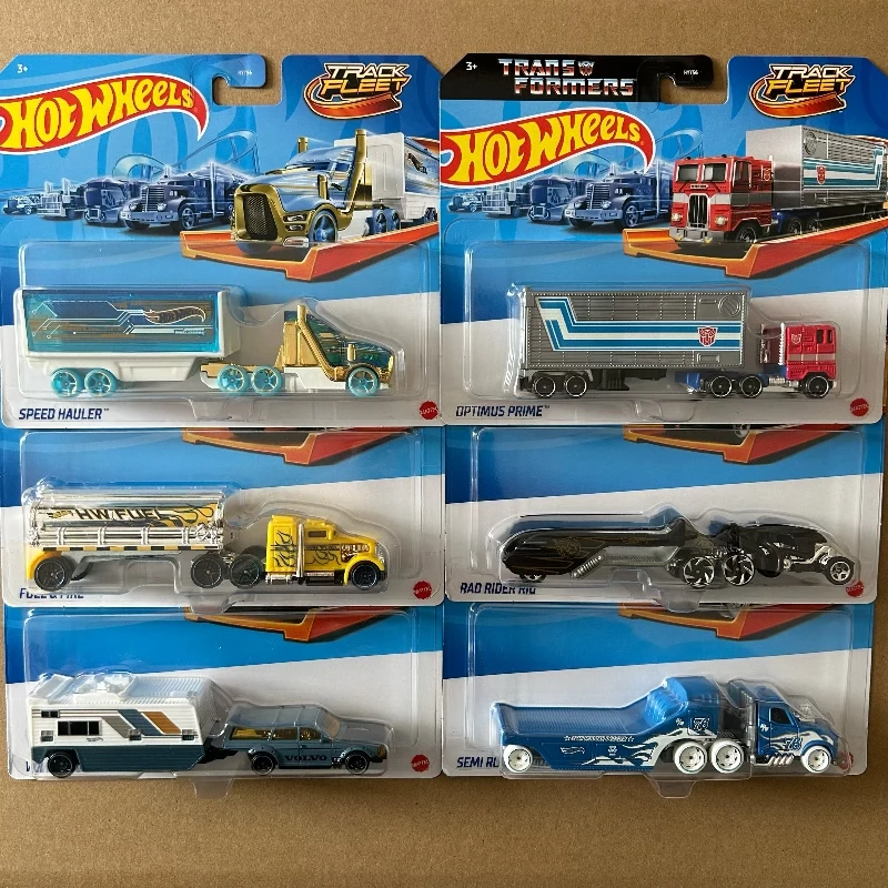 Hot Wheels Transformers Transformerstrack Fleet New Optimus Prime Ultra Magnus Volvo 240 Drift 1/64 Diecast Car Model Toy Gift view 2