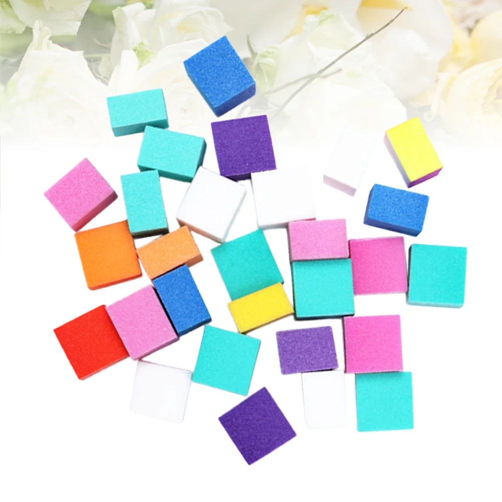 ชุดตะไบฟองน้ำสำหรับทำเล็บมือและเล็บเท้า ช่วยให้เล็บเงางามและเรียบเนียน บล็อกขัดเล็บอย่างอ่อนโยนสำหรับการใช้งาน น้ำยาขัดเงาเล็บ