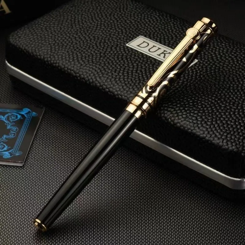 

NewDuke Authentic German Fountain Pens Blue Ruby Pen Pearl Pen High Quality Pen Office Luxury Ballpoint Men Writing Pen