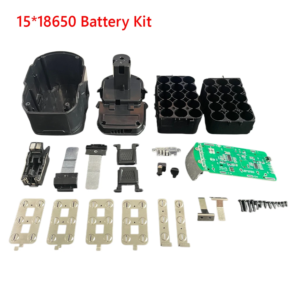 Victpower For Ryb One+ Series P108 P107 P105 P109 18V 9.0Ah 7.5Ah Li-ion Battery Plastic case 18V 18650*15 BMS PCB Board 15cell