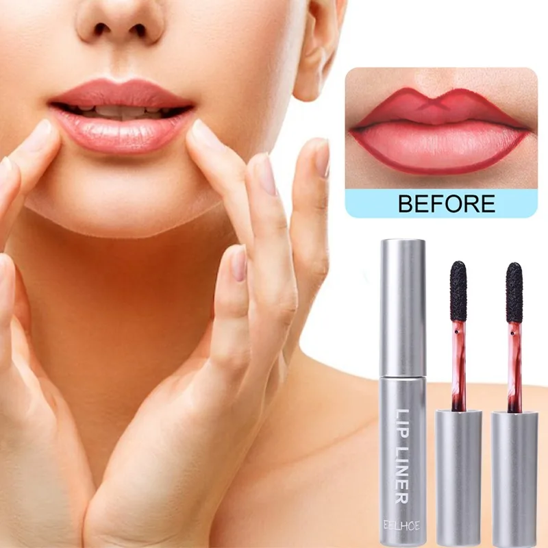 Lip Liner Lip gloss abziehen Antihaft-Tasse matt Samt flüssiger Lippenstift wasserdicht dauerhafte Abreiß sexy rote Lippen Tattoo Make-up