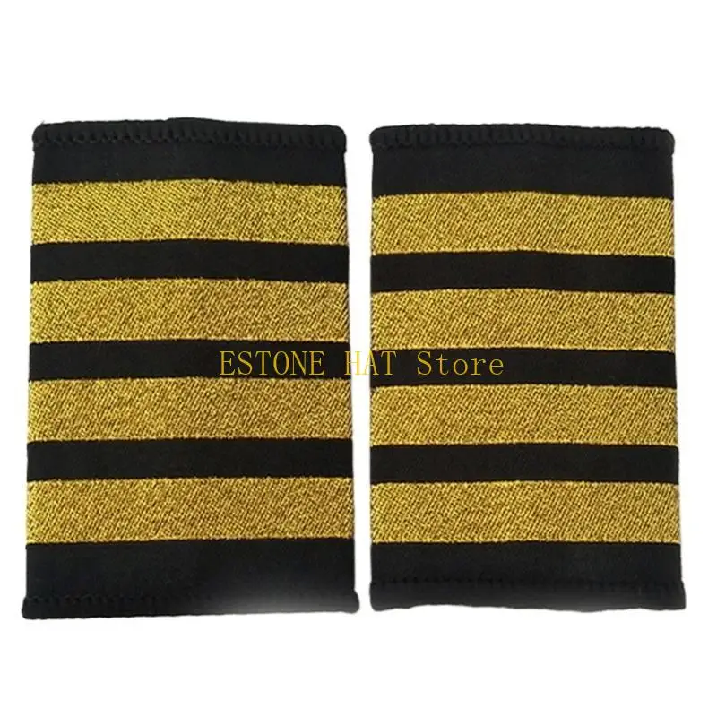 49MF Uniform Epaulets Shoulder Board Professional Uniform Epaulet Set for Theme Party
